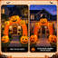 Arche gonflable d'Halloween de 3 mètres avec lumière DEL intégrée, arche citrouille gonflable pour la décoration de jardin d'Halloween