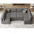Neemi Oversized Modular Sectional Sofa U Shaped Couch Set With Storage Seat Convertible Large Couch U Shape Set-1760171164