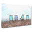 Deckchairs On Brighton Beach - Wrapped Canvas Painting-56656478