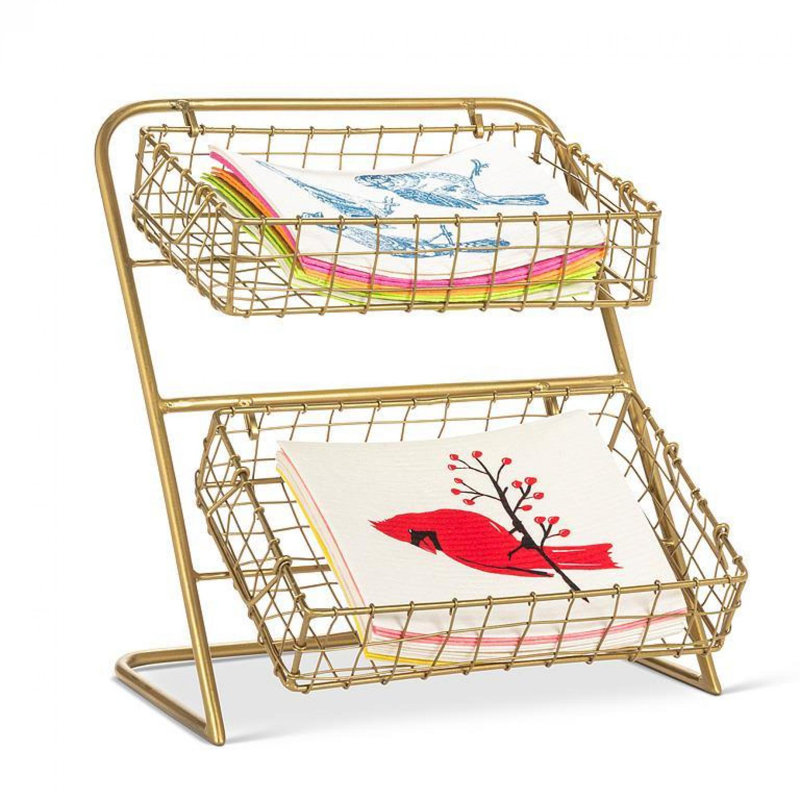 Metal Wall Organizer with Wall Baskets