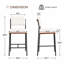 Ensemble de tabourets de bar en lin de 3,26 pouces de hauteur moderne pour îlot de cuisine, tabourets de comptoir à large dossier et pieds en métal robustes-1056858462-1056858458
