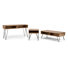 Hunter 3 - Piece Solid Wood Top Living Room Table Set