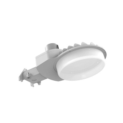 Éclairage de zone à intensité de crépuscule à DEL intégré de 200 watts - 9 000 lumens - 4 000 K - Finition grise - Éclairage de sécurité extérieur résistant aux intempéries