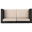 Arrangement de porche brun foncé 4 pièces - Coussins rembourrés de mousse avec tissu imperméable 4 extérieur toutes saisons-1991860413-1991860412