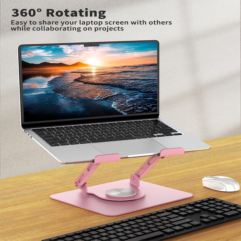 Metal Monitor Stand, Pink