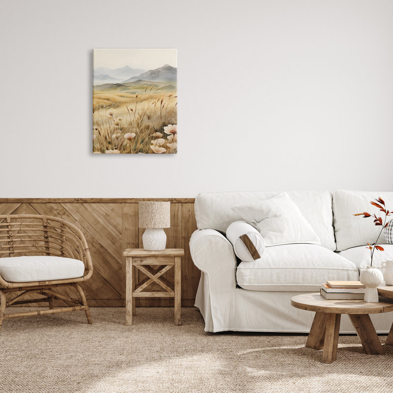 Impression sur toile Mountain View Meadow, H 30 po x l 24 po