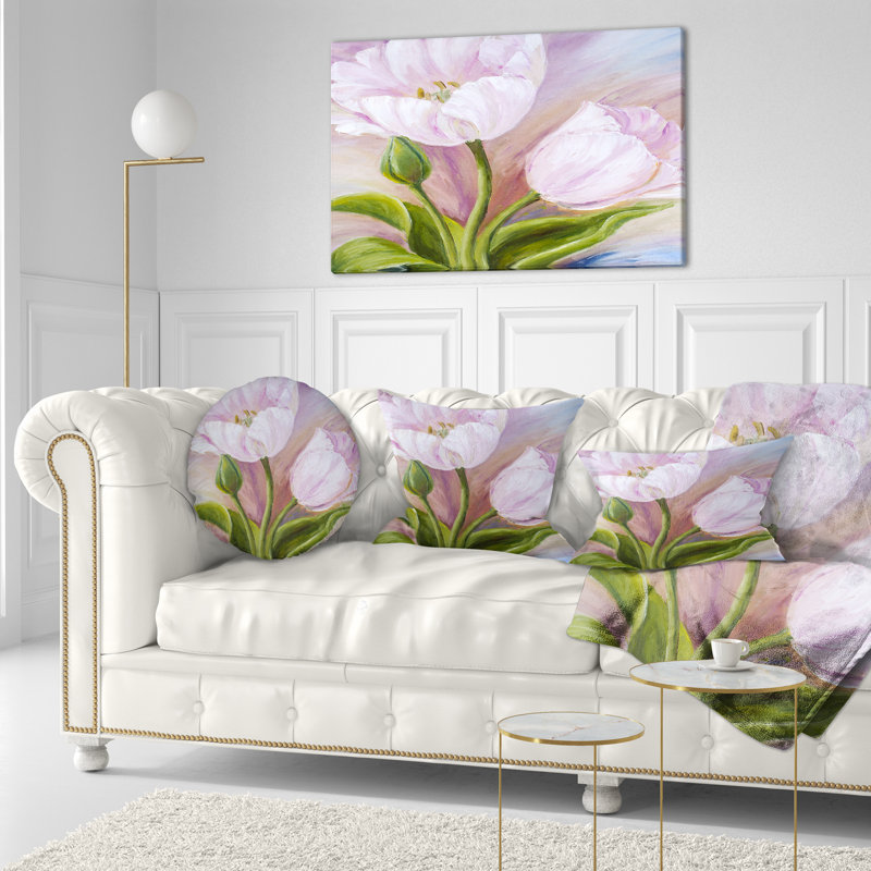 Coussin White Tulips