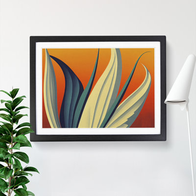 Inspiring Plant Leaf Abstract - Framed Print