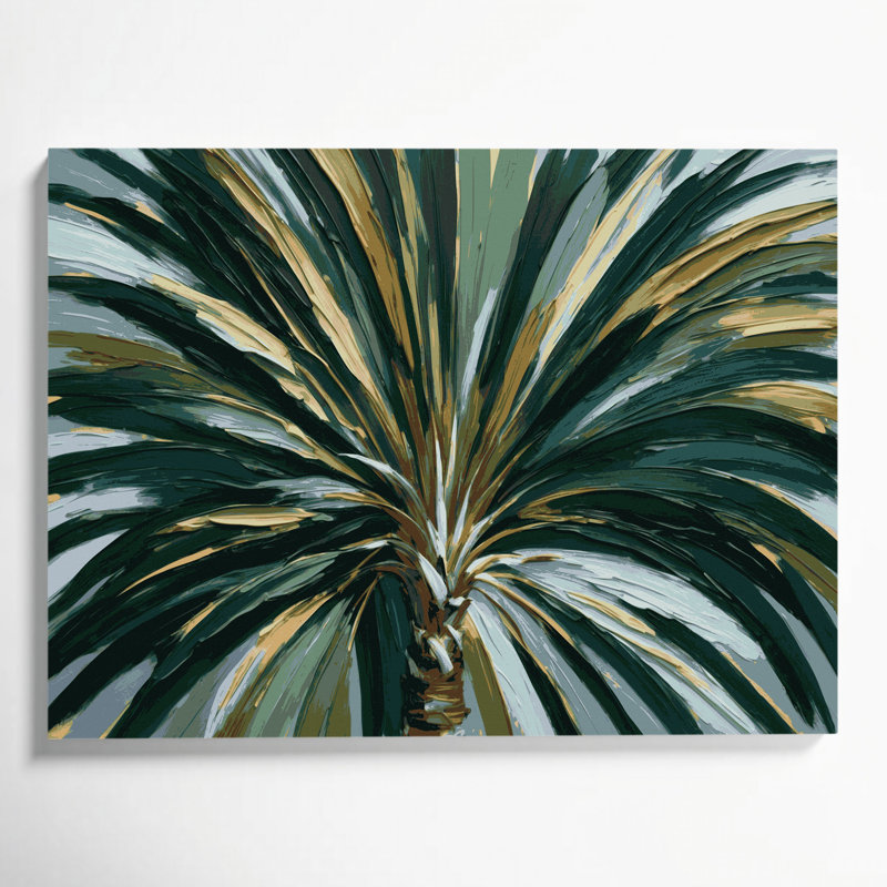 Art mural sur toile Botanical Fan, H 11 po x l 14 po