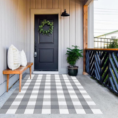 Tapis à carreaux en coton Buffalo