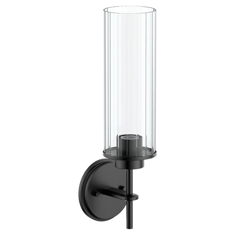 Moen Greenfield One-Globe Bath Vanity Light, Matte Black