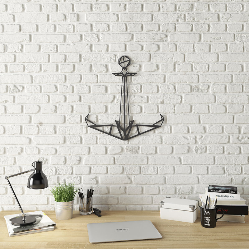 Décoration murale moderne en métal Anchor