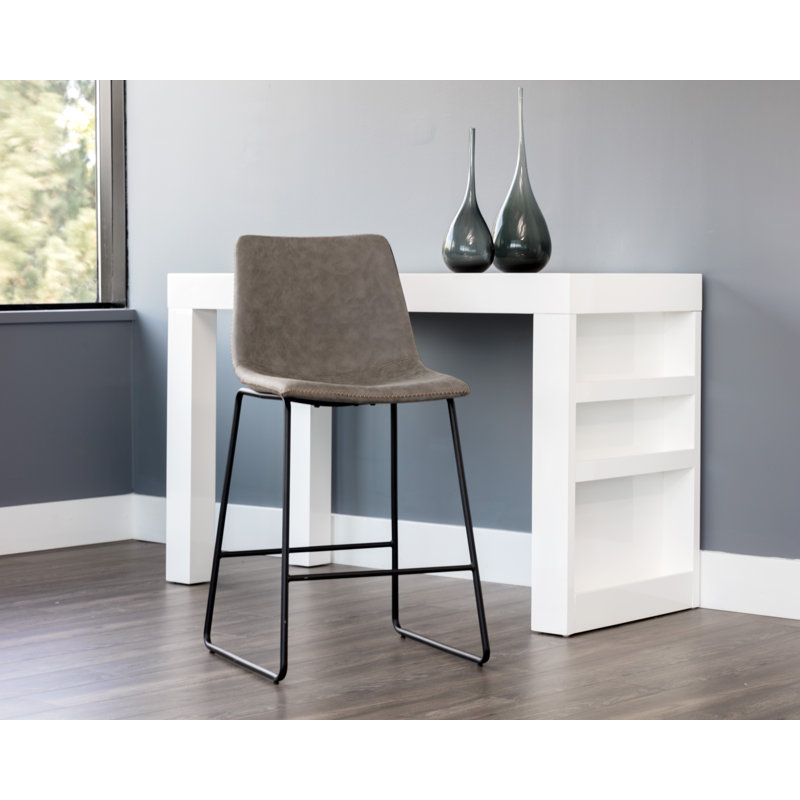 Cal Counter Stool - Antique Grey, Gray, Counter Stool (26" Seat Height)