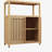 Living Room Bathroom Bamboo Storage Cabinet With Shelves-1995165509