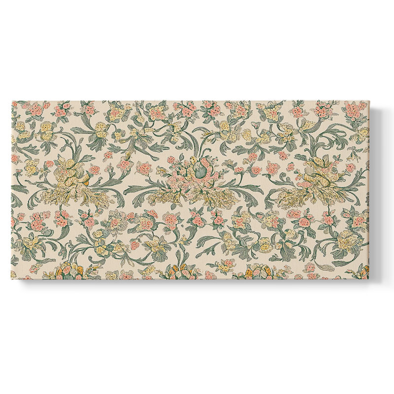 Série abstraite - XLVII - Toile tendue avec châssis encadré - Prêt à être accroché, H 25 po x l 49 po, Doré