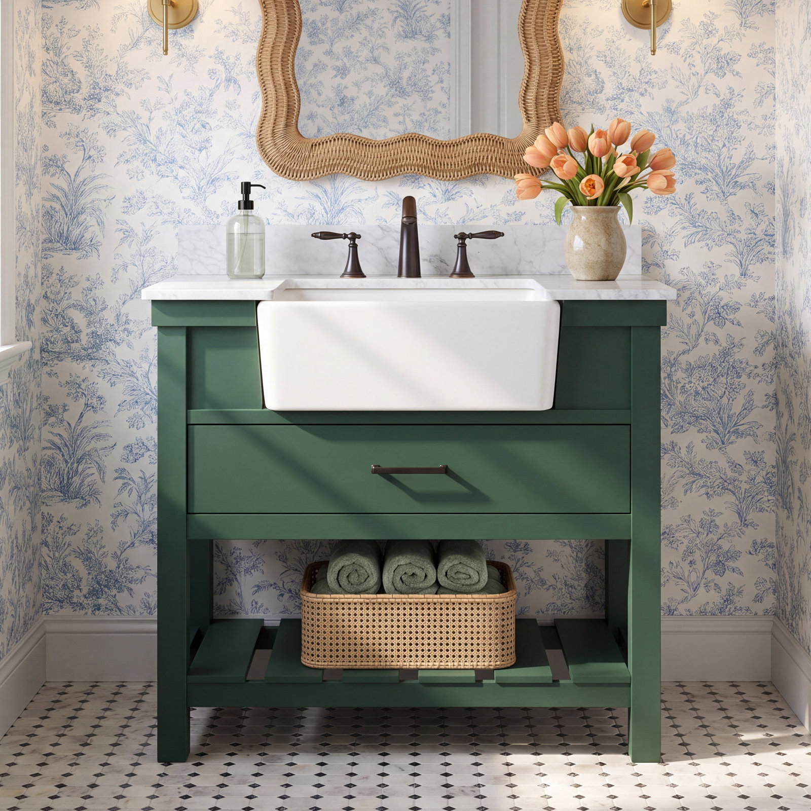 Pelaghia 36 " Single Bathroom Vanity, Green