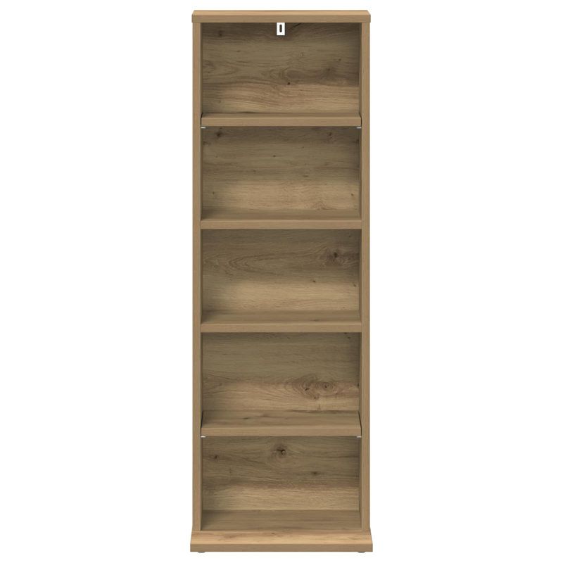 Engineered Wood 97.5cm H Media Shelves, Artisan Oak