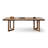 Brown Rectangular Solid Wood Dining Table-2104387996
