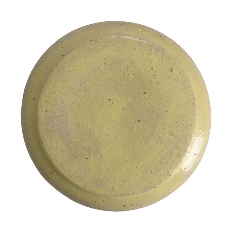 Pot de fleurs en céramique, Jaune