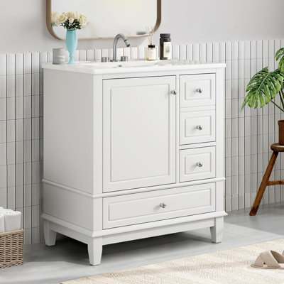 Meuble-lavabo simple 30 po avec comptoir
