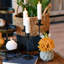 Porte-bougie tulipe noir, 11,75