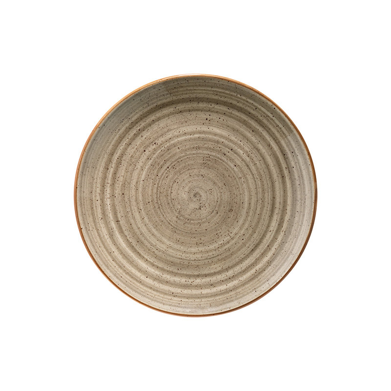 Assiette à hors-d'œuvre 7,5 po, Brun