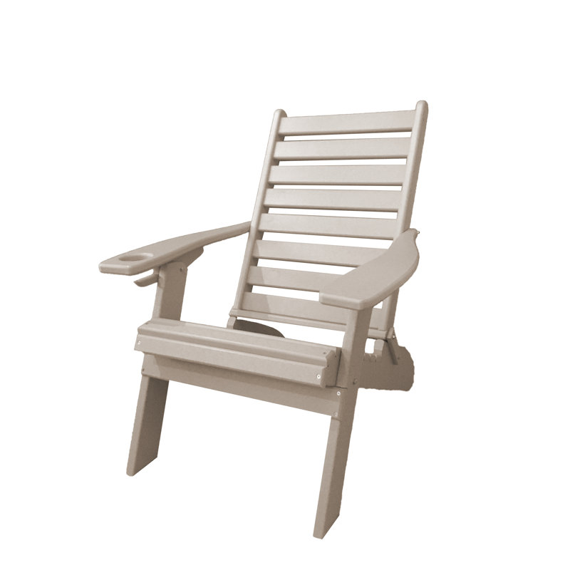 Dermando Foldable Outdoor Adirondack Chair, Sand