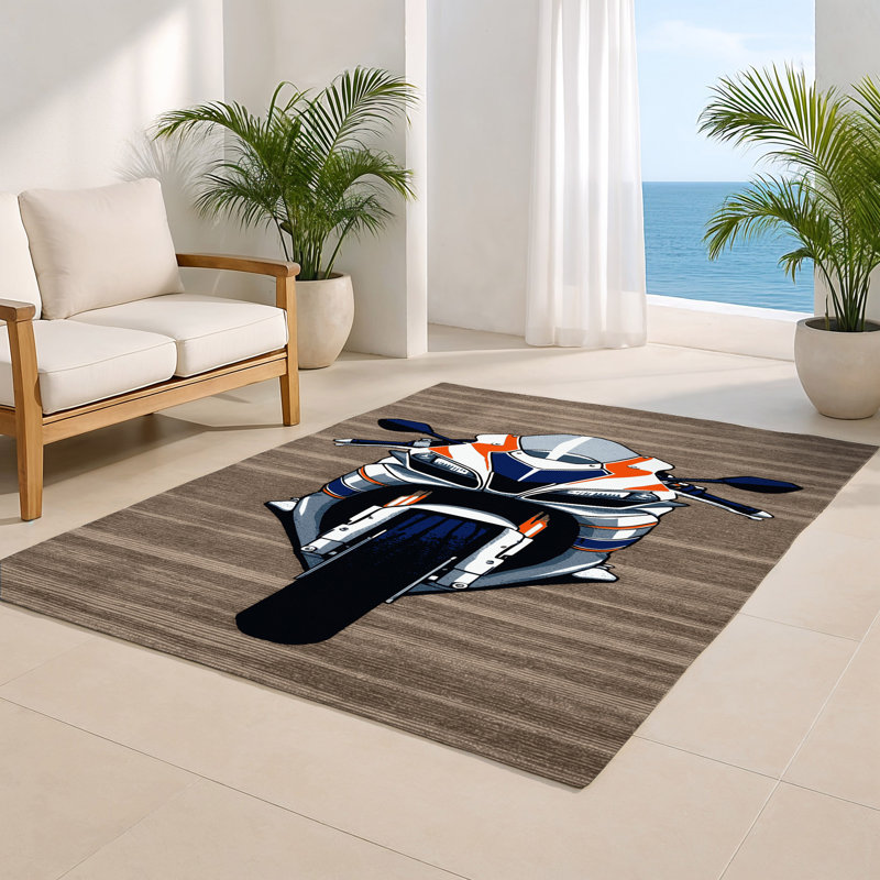 Tapis intérieur et extérieur gris Transport, Rectangulaire 2 pi x 3 pi
