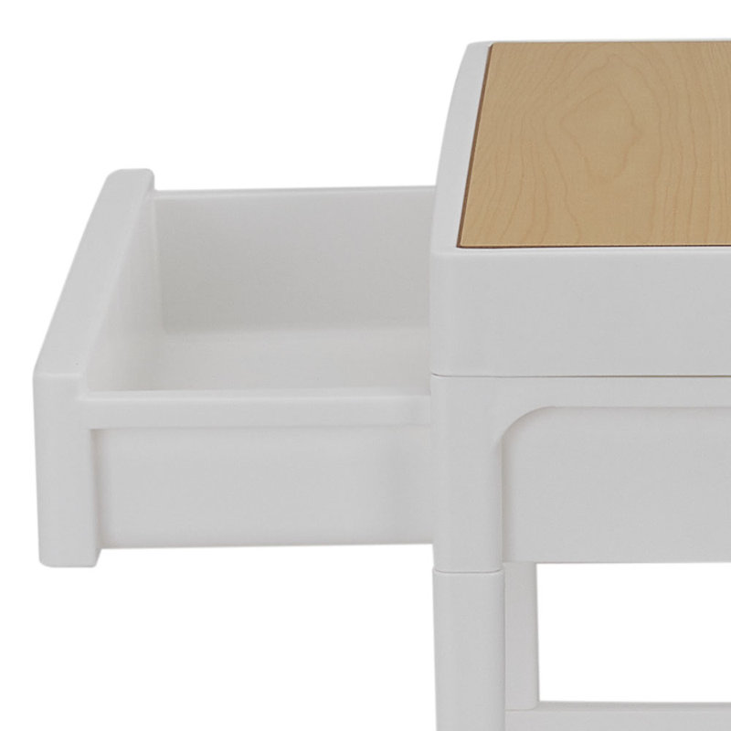 40cm W Plastic Storage Rack with Wheels