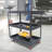 30.5" Heavy Duty Industrial Service Cart 3 Tier Rolling Tool Cart Steel Utility Cart-70672860