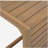 C-shape end table  Brown