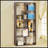 8-Shelf Geometric Bookcase-995187898