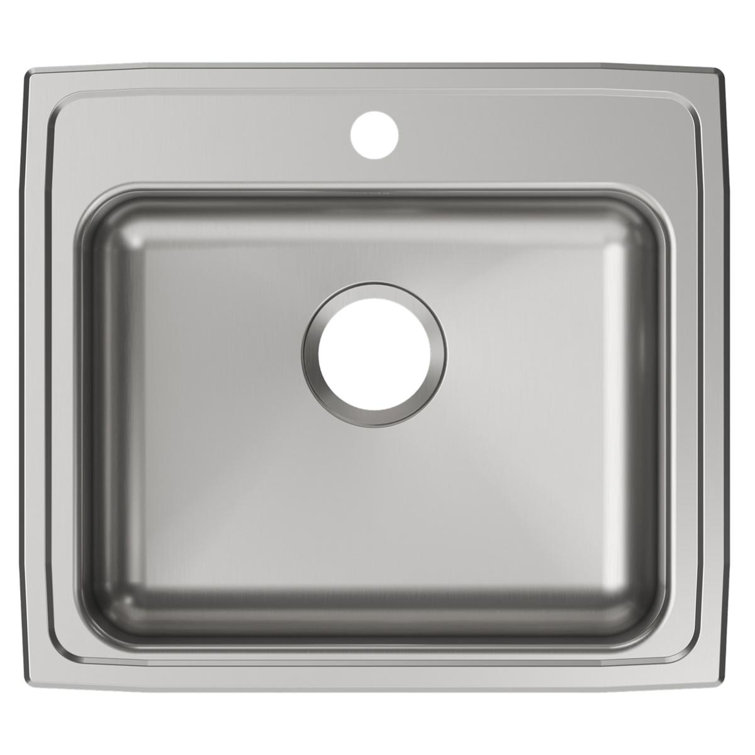 Elkay LRAD2219651 Lustertone 22" L x 20" W Drop-In Kitchen Sink