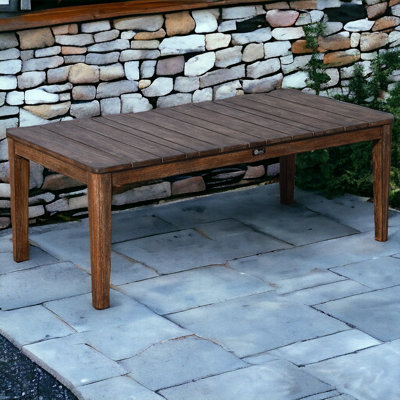Nataly Rectangular Teak Solid Wood Outdoor Coffee Table , 47.24 " W 23.62 " D