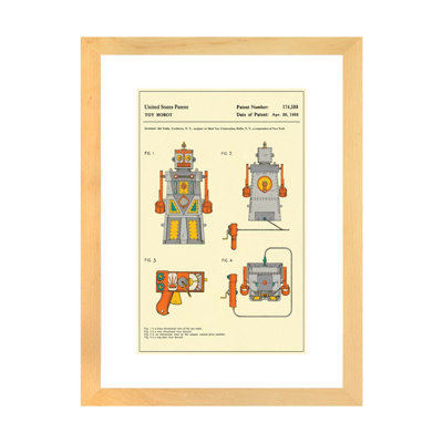 Décoration murale pour enfants brevetée Sid Noble (Ideal Toy Corporation) («Robert the Robot»)