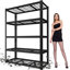 Metal Garage Storage Rack, Heavy-Duty Steel Moisture-Proof And Waterproof 5-Layer Adjustable Storage Shelving Unit. Designed For Warehouse Storage (Food Pantries, Industrial Use)