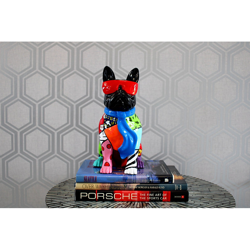 Trinx Plus Groovy French Bulldog With Glasses - 14" Tall