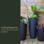 Grand pot à fleurs 28 po Solace - Noir-132260817-132260820-132260821