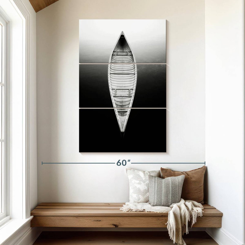Mehar An Empty Canoe, 50" H x 32" W