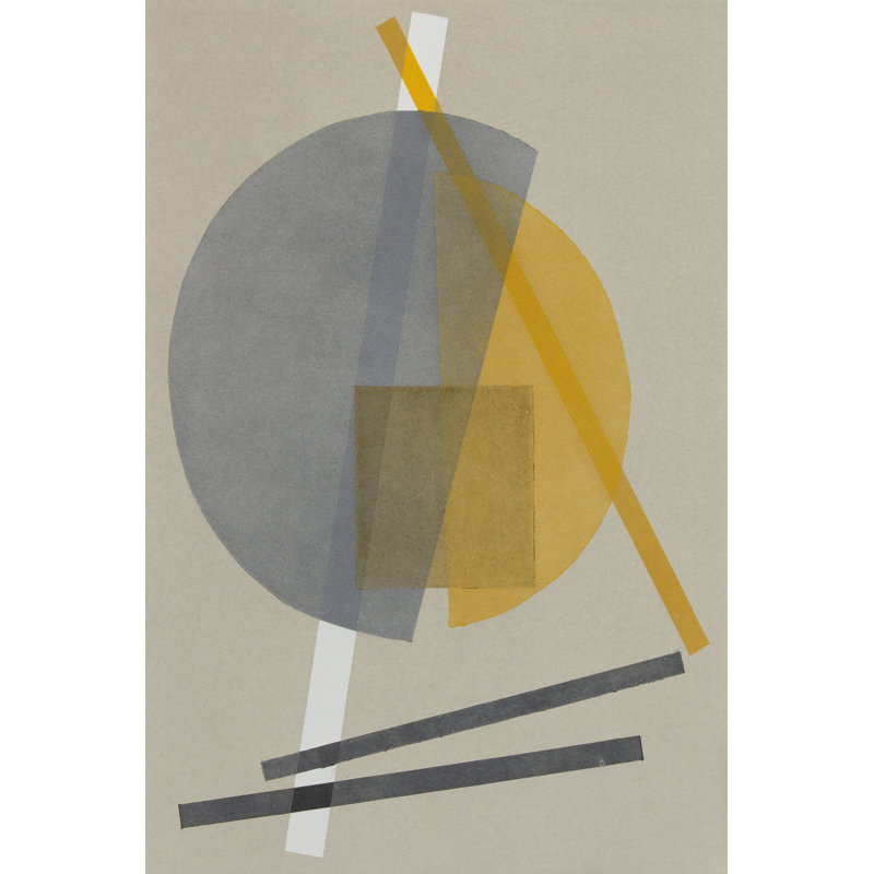 Homage To Bauhaus V by Rob Delamater - Wrapped Canvas Painting, 46cm H x 30cm W x 3.8cm D