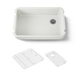 Ironridge 34" Undermount Single-Bowl Farmhouse Cast Iron Kitchen Sink with Apron Front