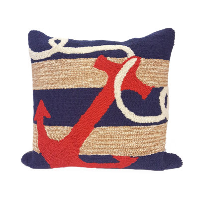 Abstract Indoor/Outdoor Throw Pillow
