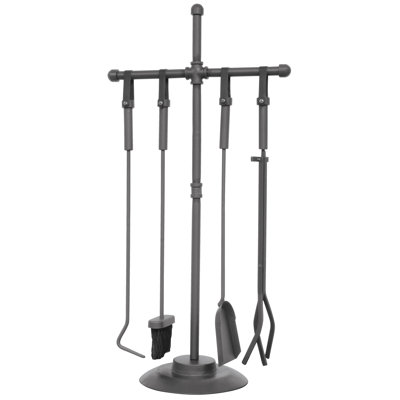 Ensemble d'outils de foyer en acier 5 pièces Postfield