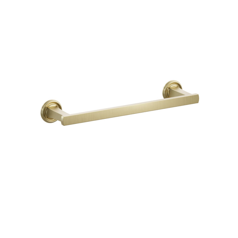 Porte-serviettes Emtek, Laiton satiné, H 1,625 po x L 13,375 po x P 3,125 po