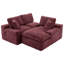 Canapé modulaire à compression double Bonyst 107,9 "avec coussin double couche et poches latérales-1944572097