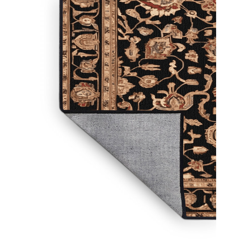 Tapis brun lavable à la machine, Rectangulaire 2 pi x 3 pi