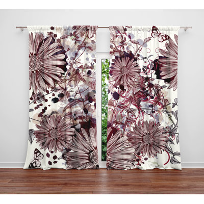 Semi Sheer Curtain Panel Pair