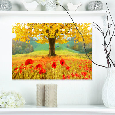 " Beautiful Autumn Yellow Tree "