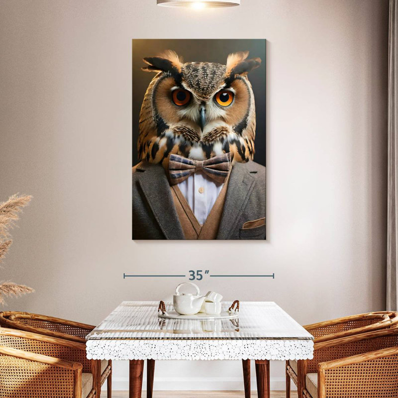 Brampt An Owl Portrait, 48" H x 32" W