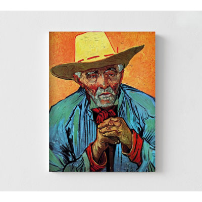 «Patience Escalier» par Vincent Van Gogh, reproduction de vieillard, reproduction de peinture à l'huile, reproduction de portrait de Van Gogh, art célèbre, décoration de maison de Van Gogh